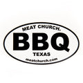 Oval BBQ Sticker